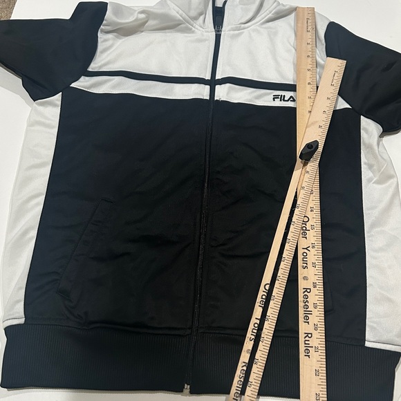 Fila Sport, Black/White Sweat Jacket Medium - Picture 12 of 14